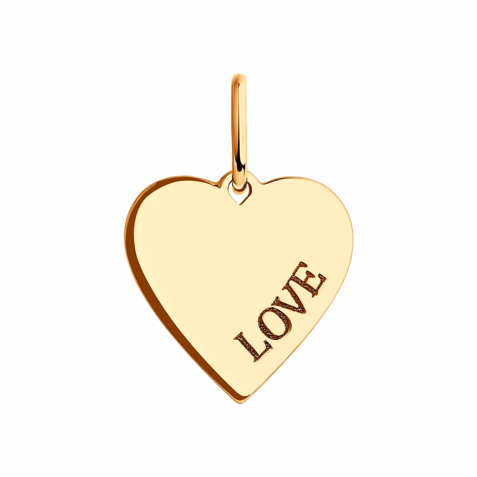 Подвеска из золота "Love" — фото 1
