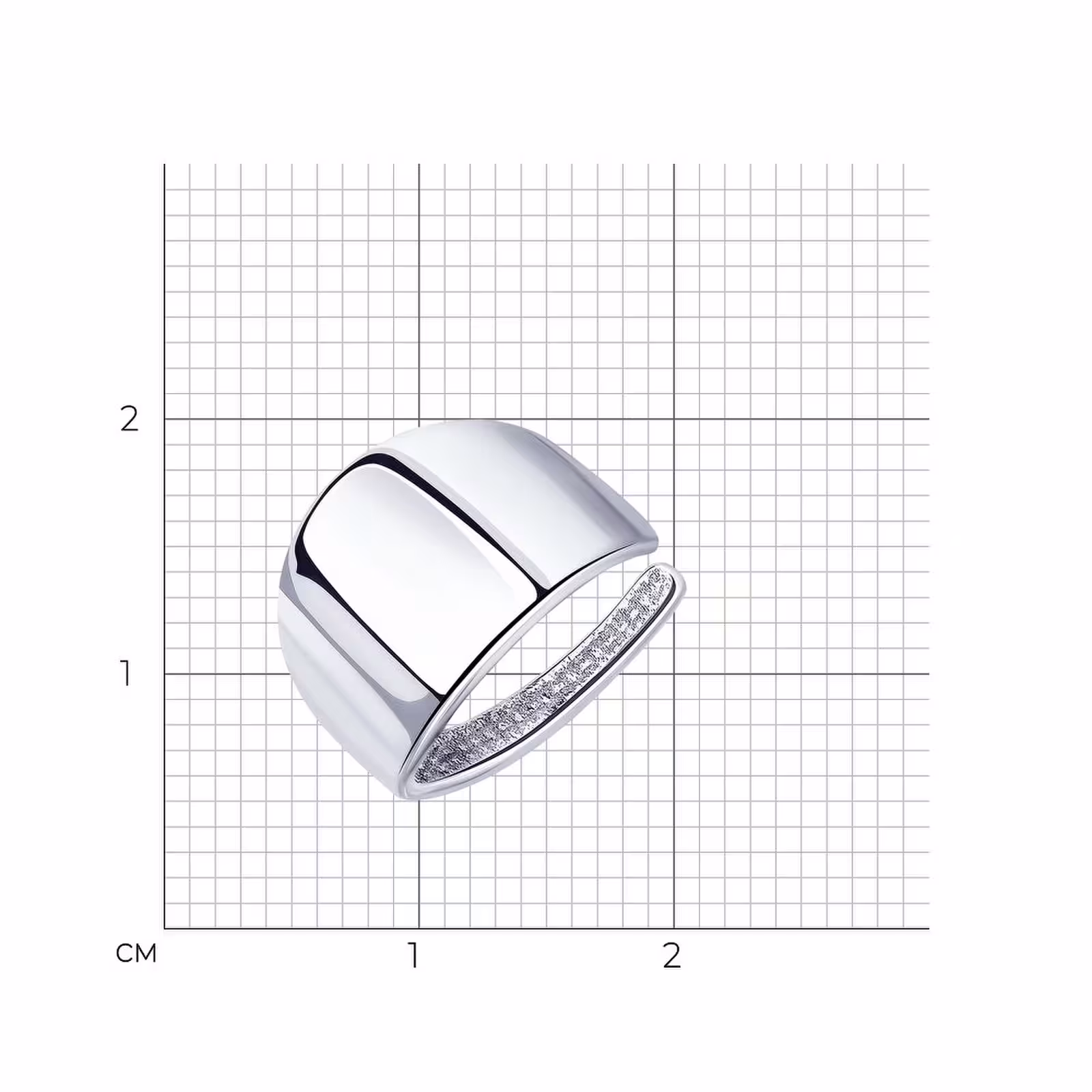Серьга-кафф из серебра — фото 3