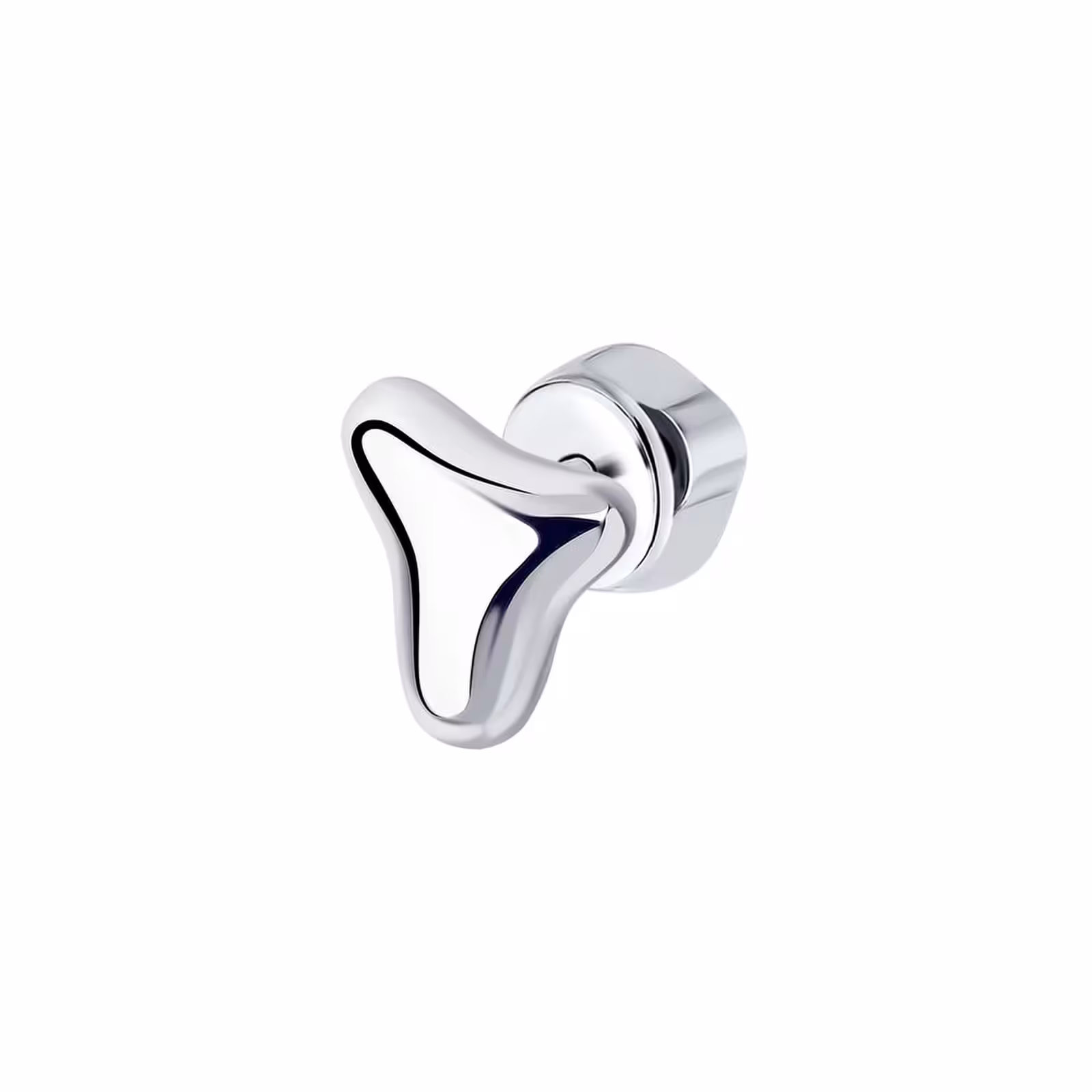 Серьга одиночная из серебра