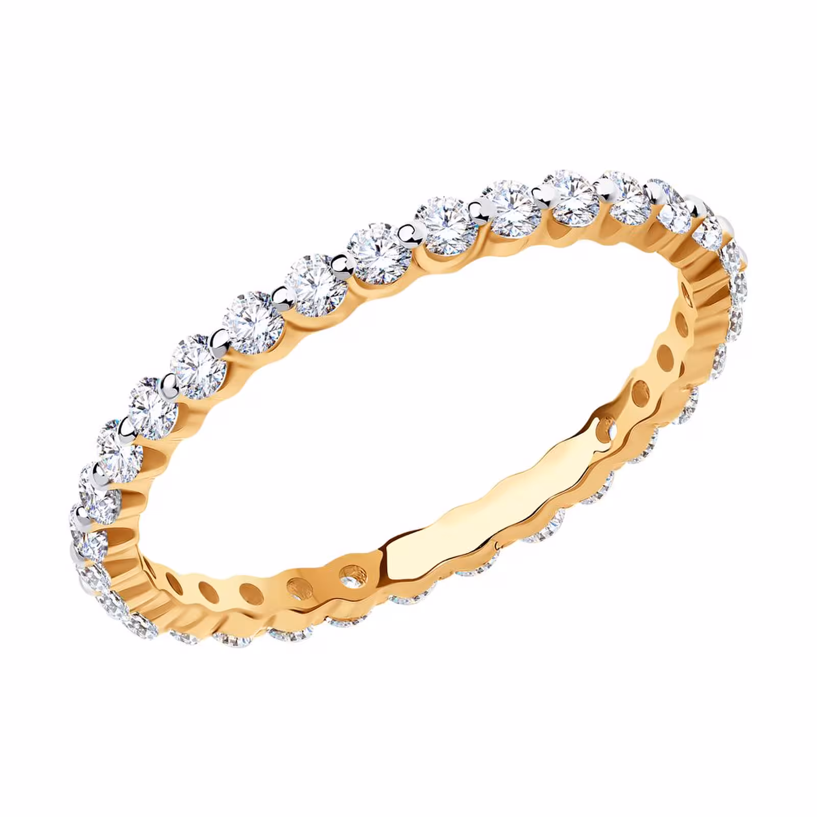 Кольцо из золота со Swarovski Zirconia — фото 1