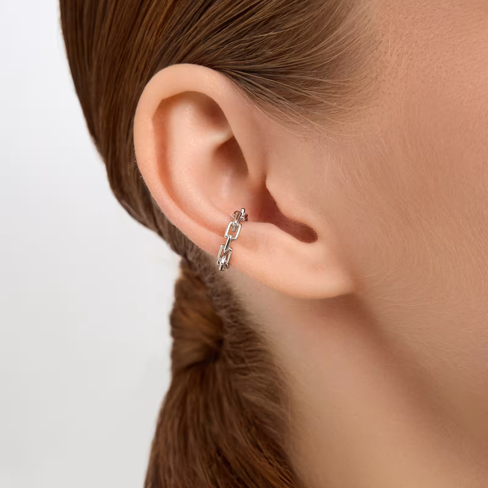 Серьга-кафф из серебра — фото 2