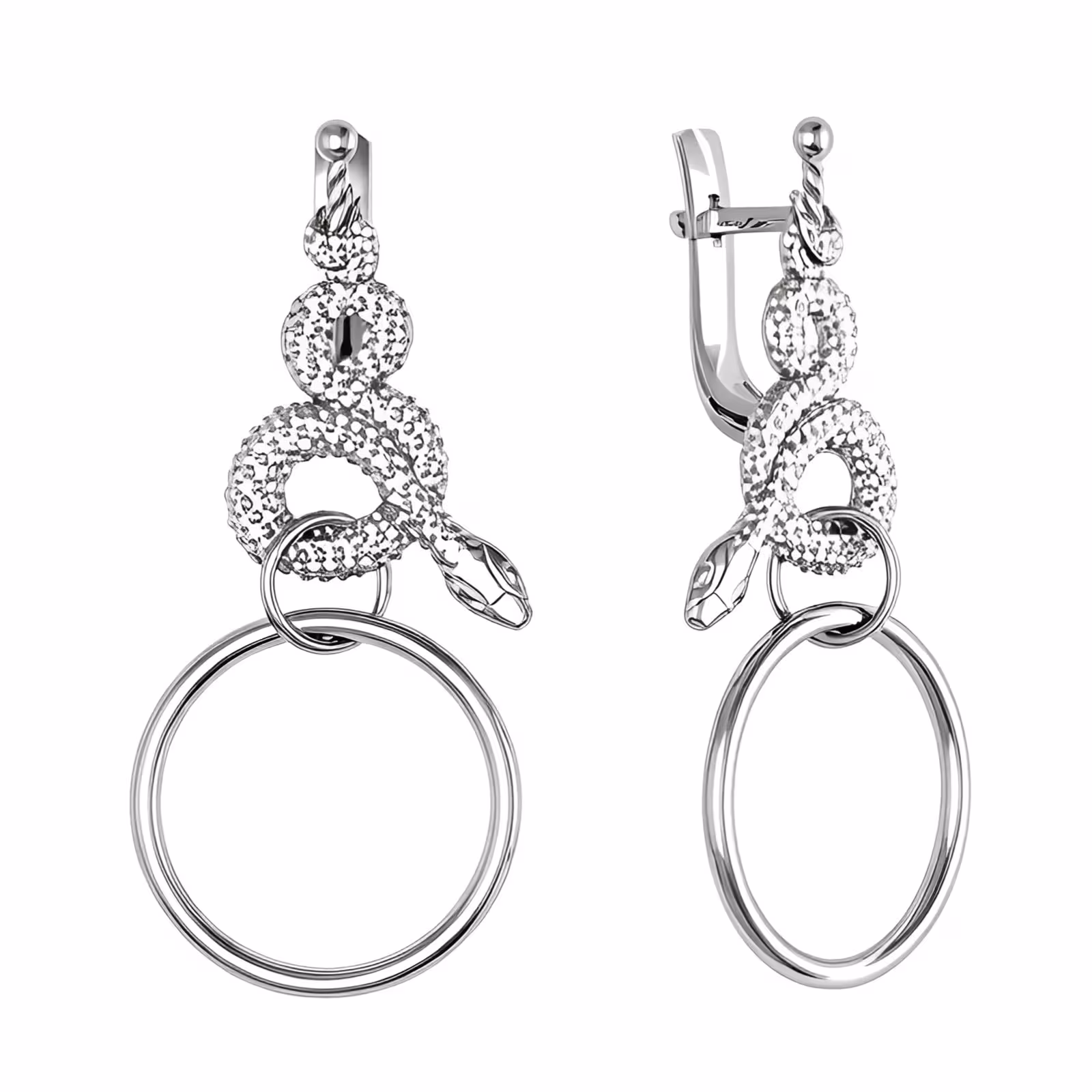 Серьги из серебра