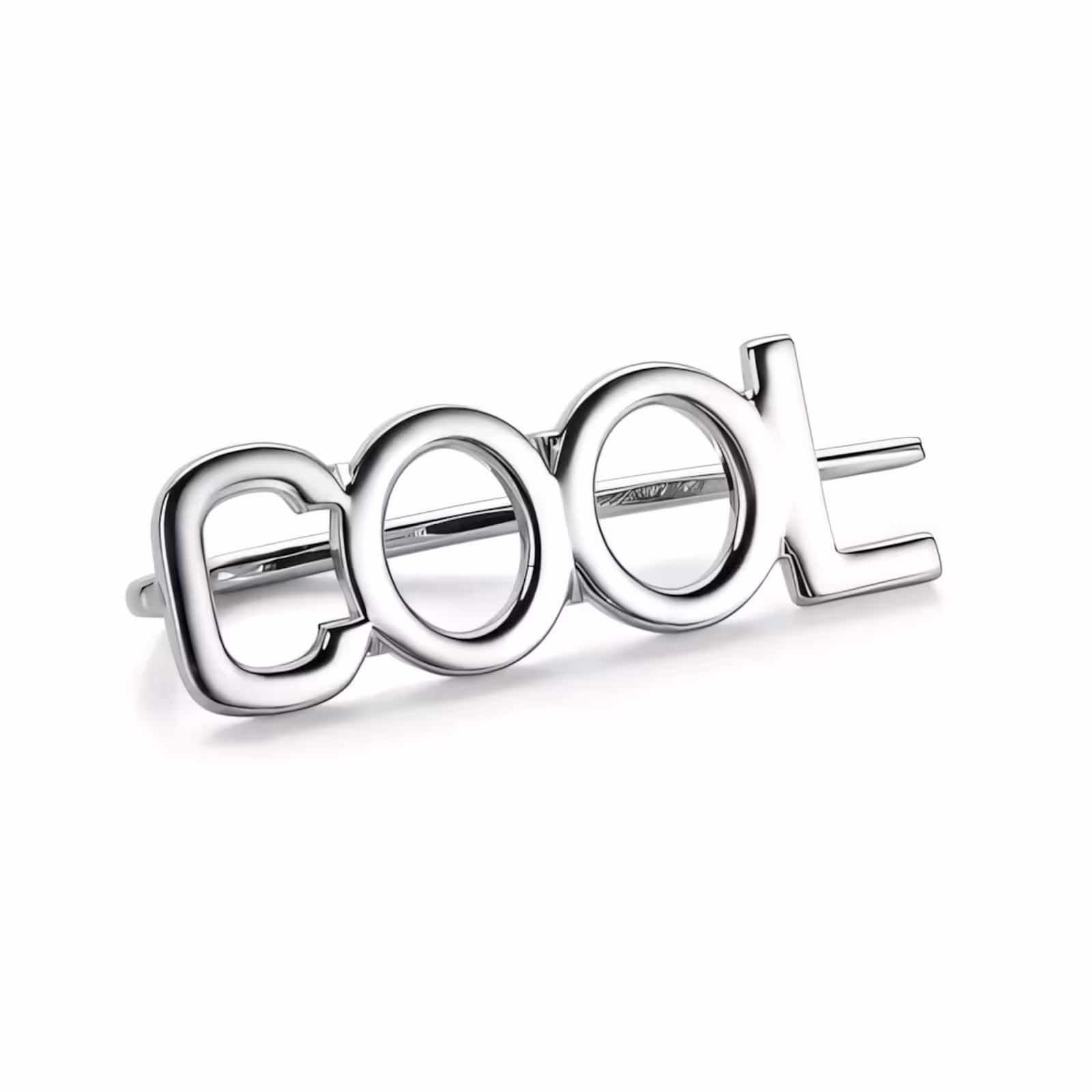 Одиночная серьга-эльф из серебра "COOL"