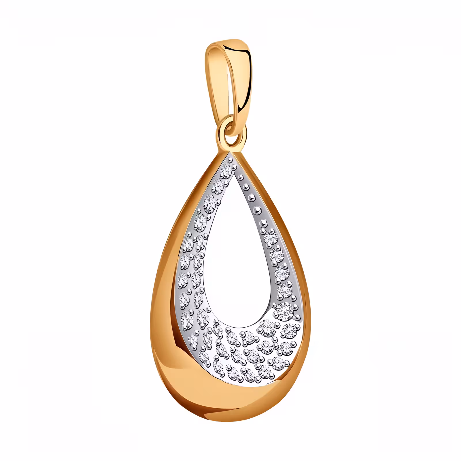Подвеска из золота с фианитами — фото 2