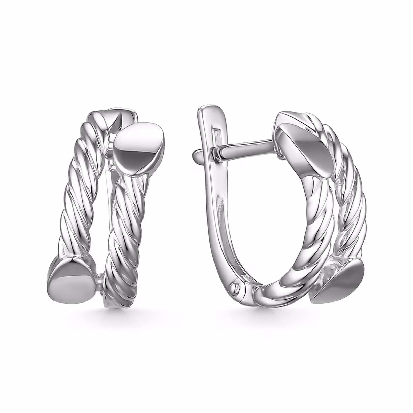 Серьги из белого золота