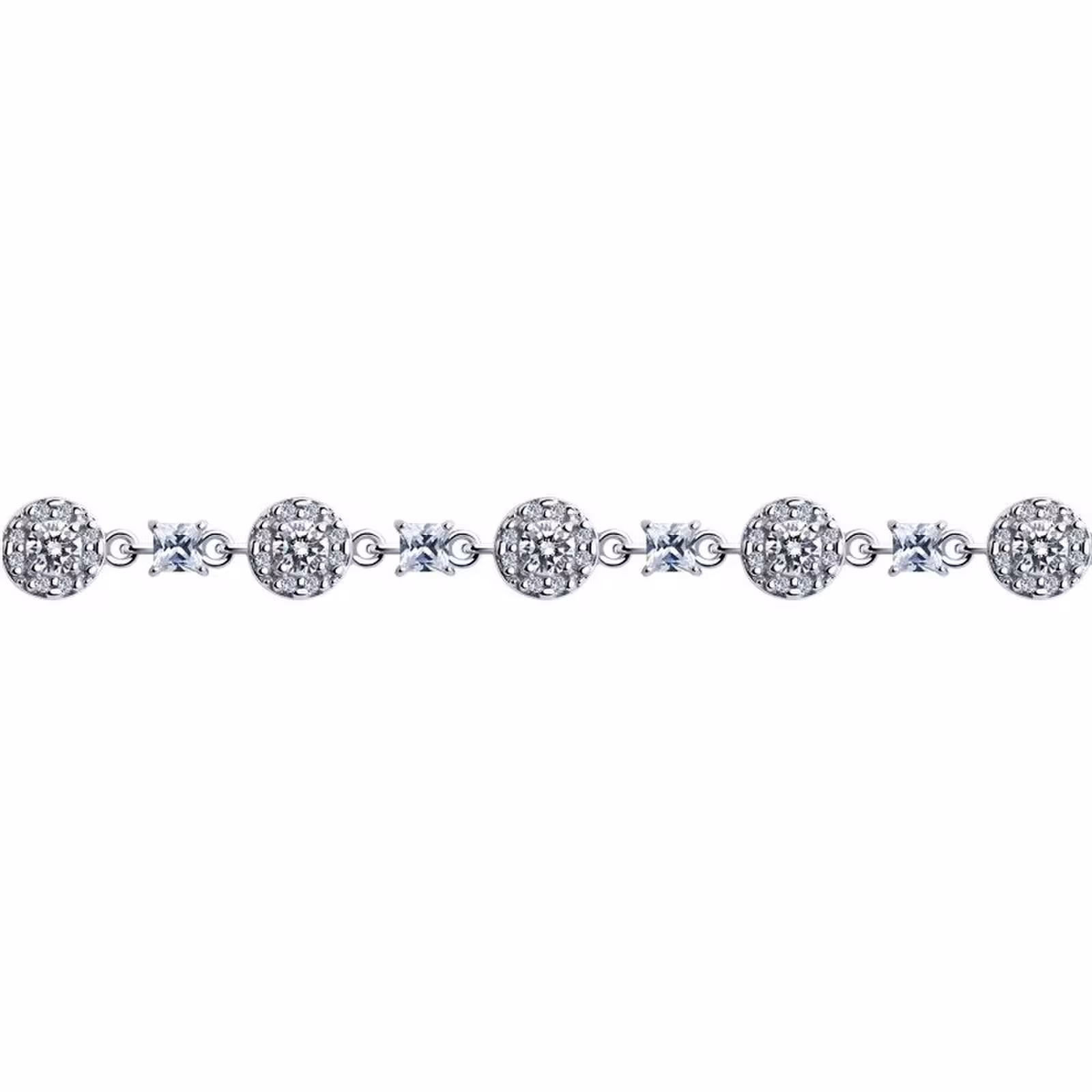 Браслет из серебра с фианитами — фото 2