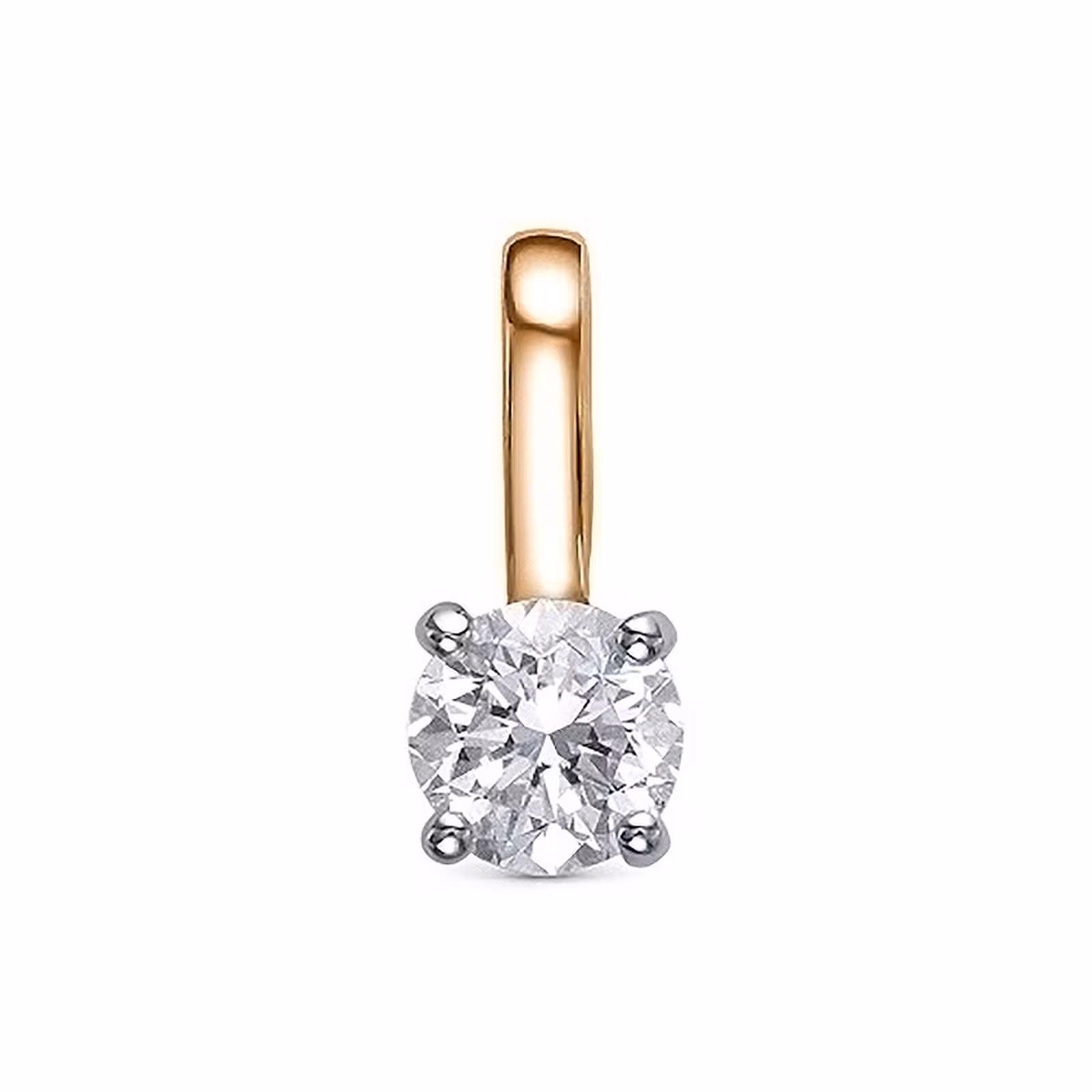 Подвеска из золота с бриллиантом 0,4 ct — фото 1