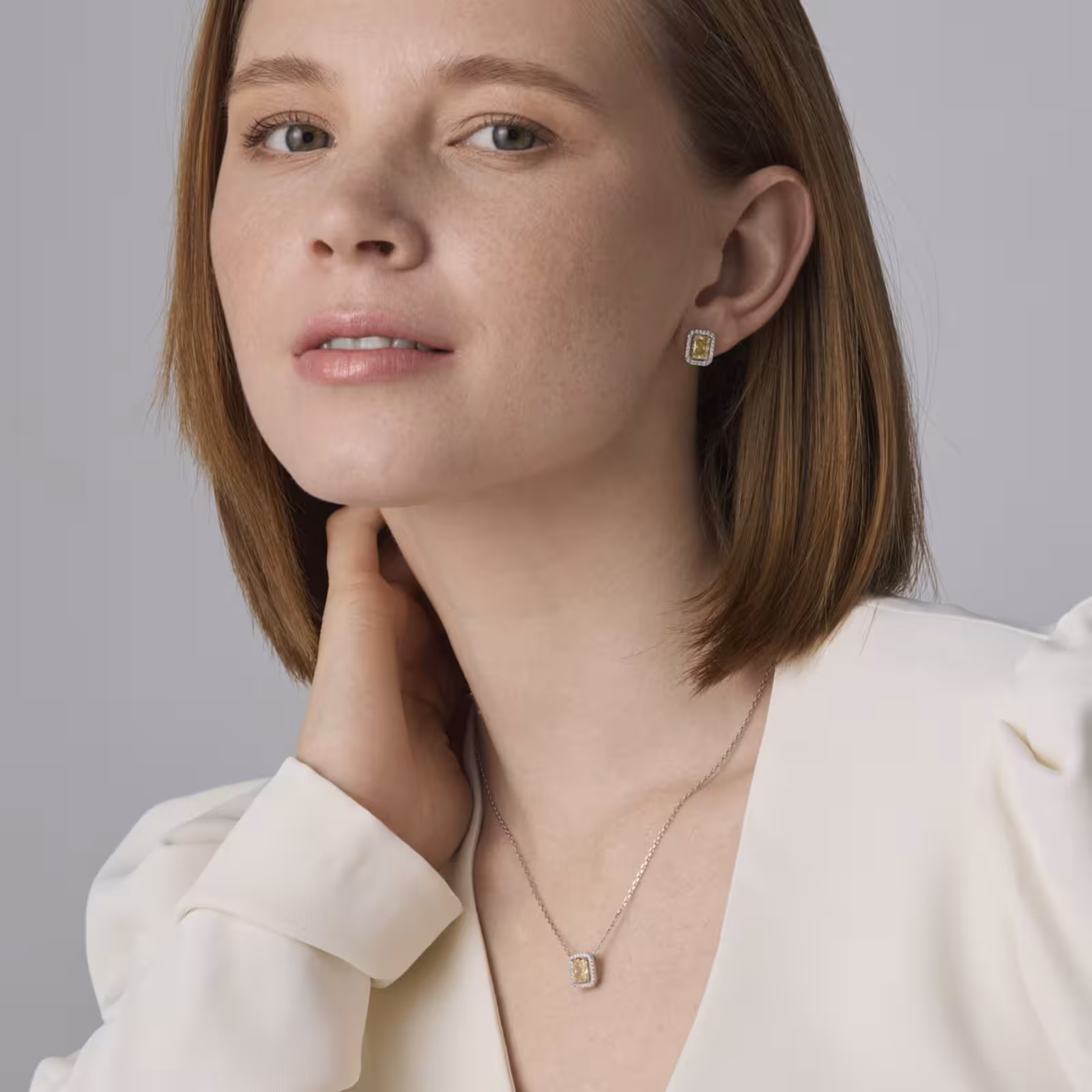 Серьги из серебра с фианитами — фото 4