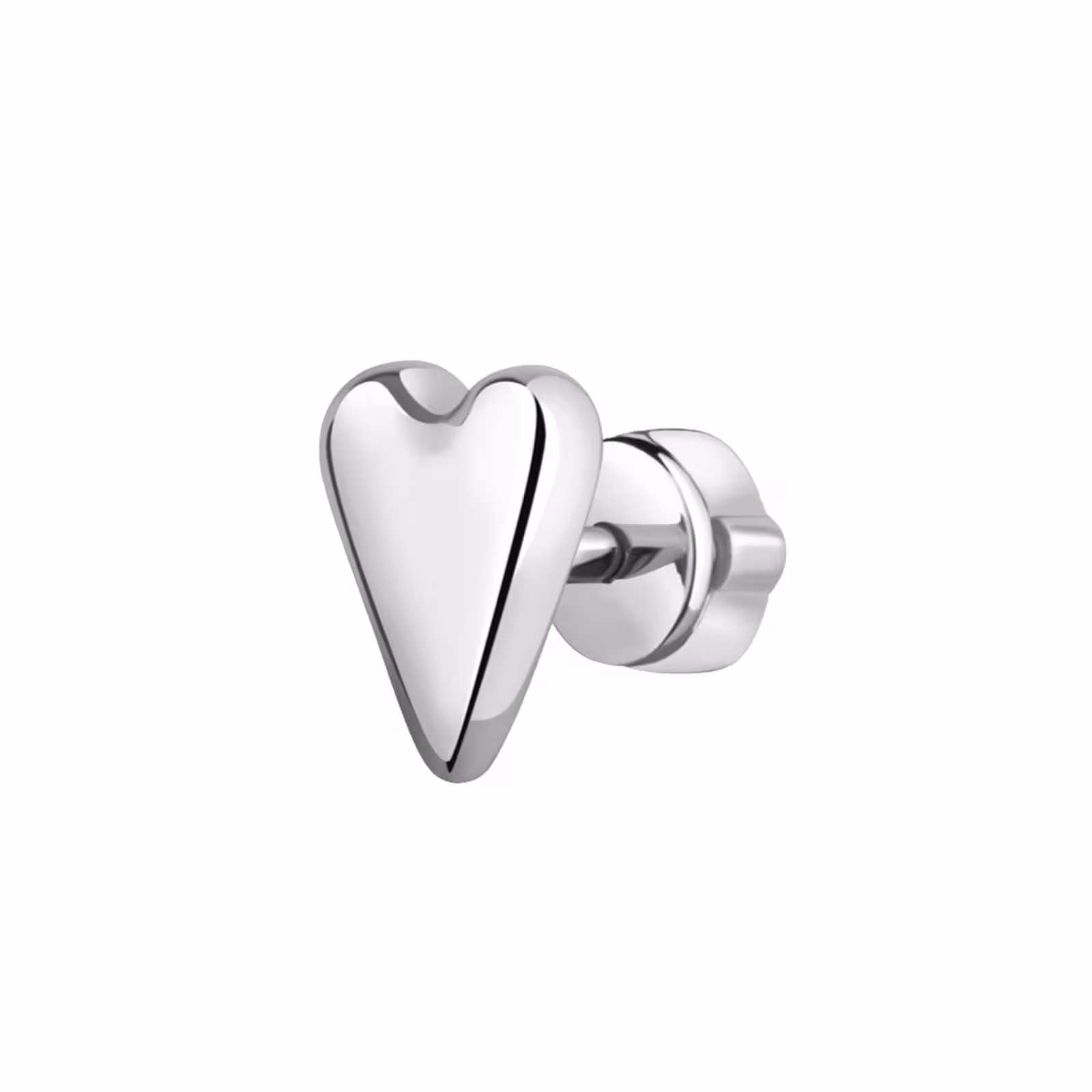 Одиночная серьга из серебра