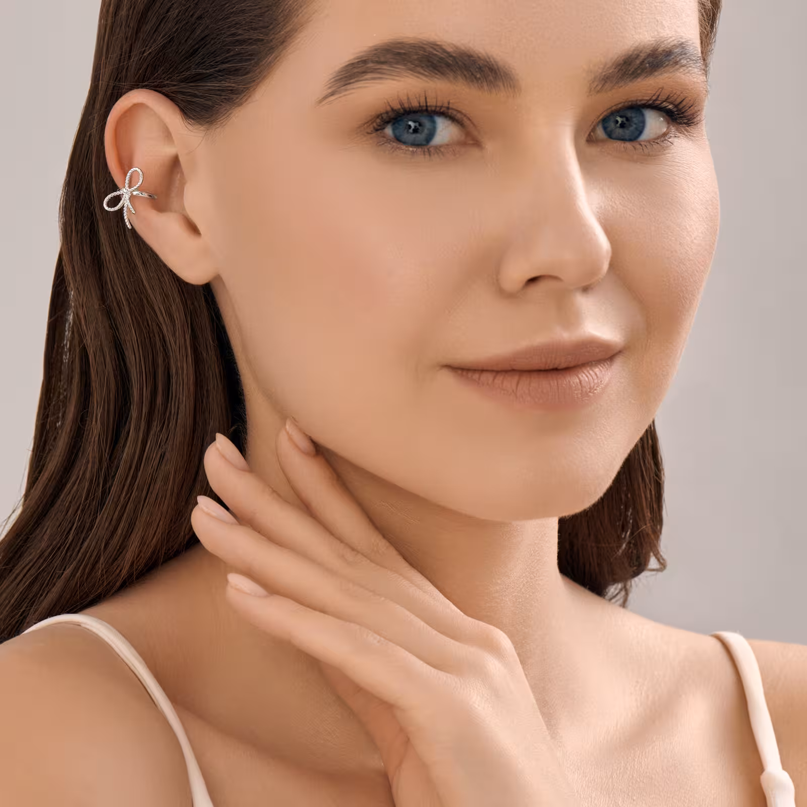 Серьга-кафф из серебра — фото 4