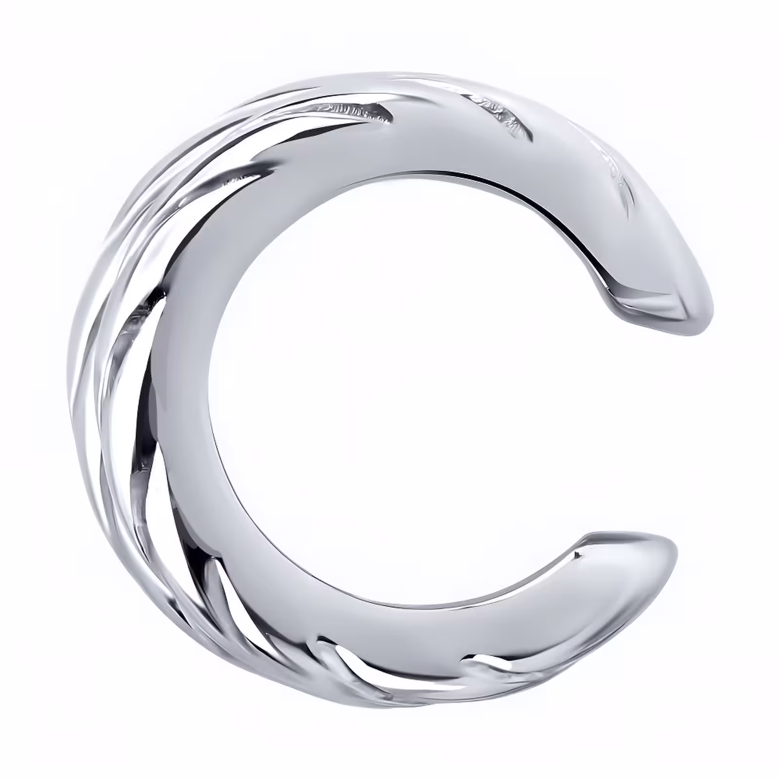 Серьга-кафф из серебра — фото 3