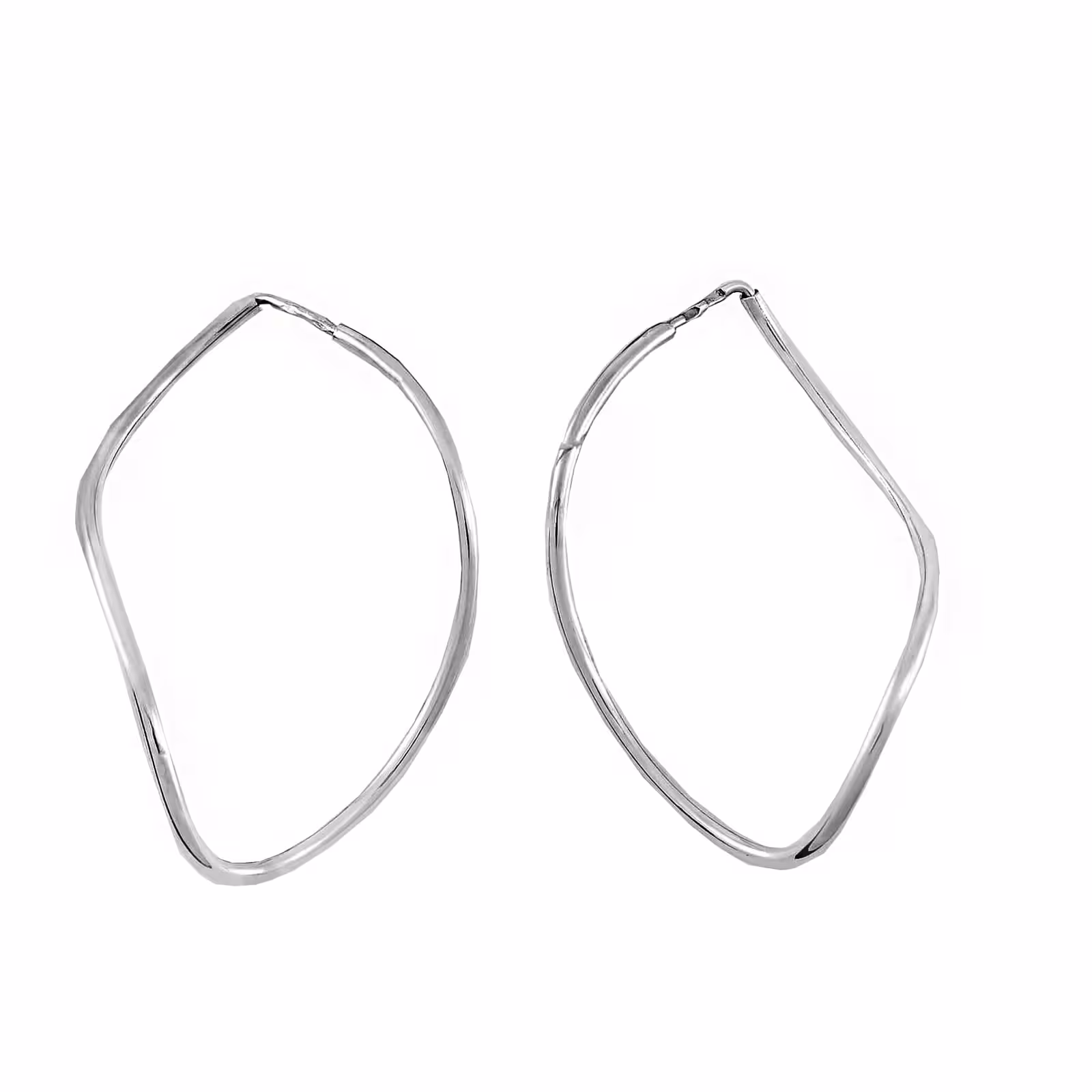 Серьги-кольца из серебра
