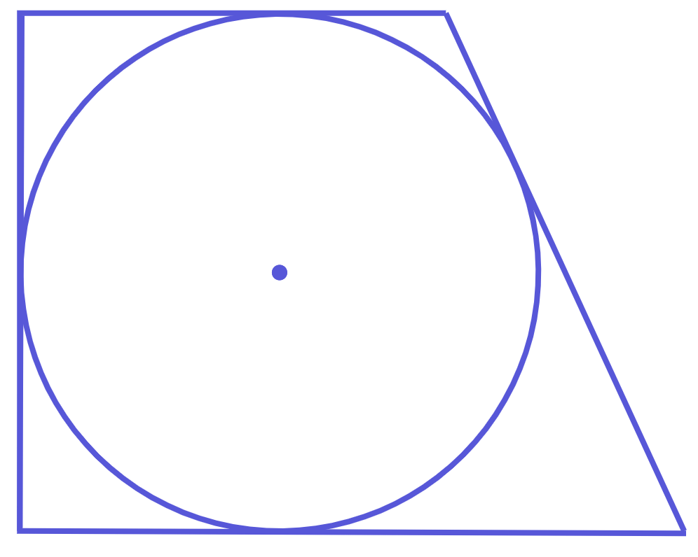Прямоугольная трапеция описанная окружность