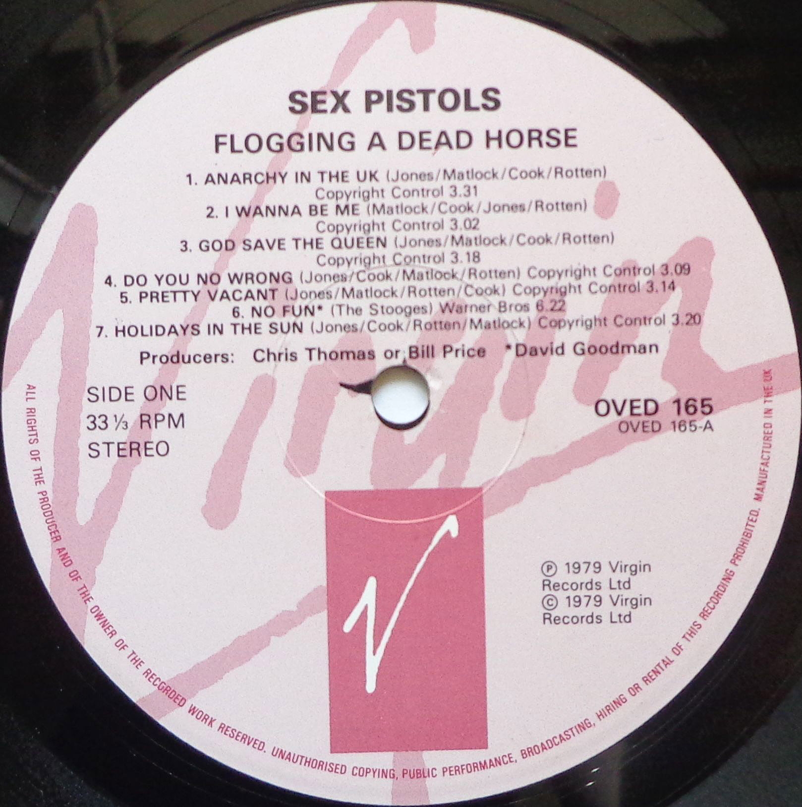 Купить виниловую пластинку Sex Pistols - Flogging A Dead Horse LP