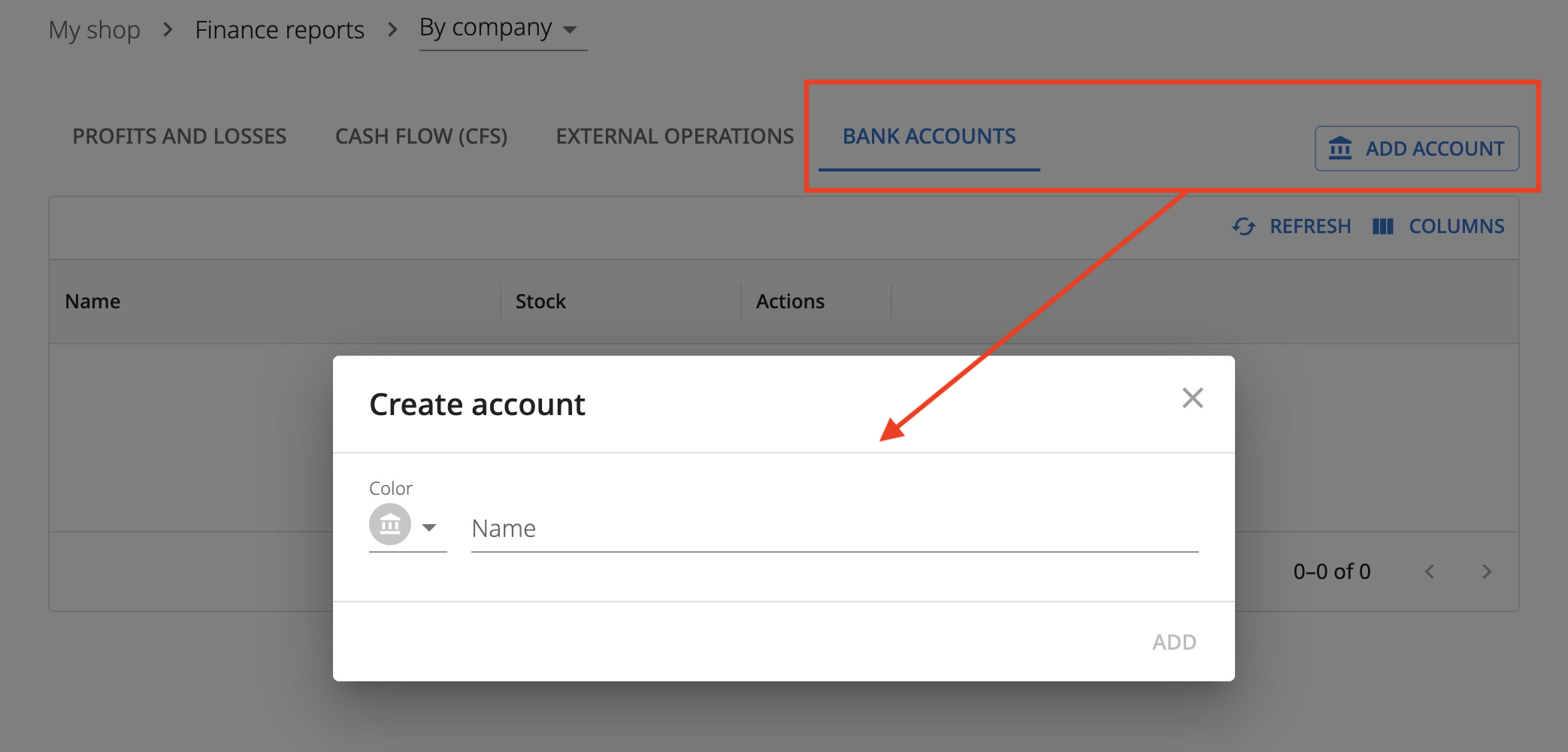 Creating an account