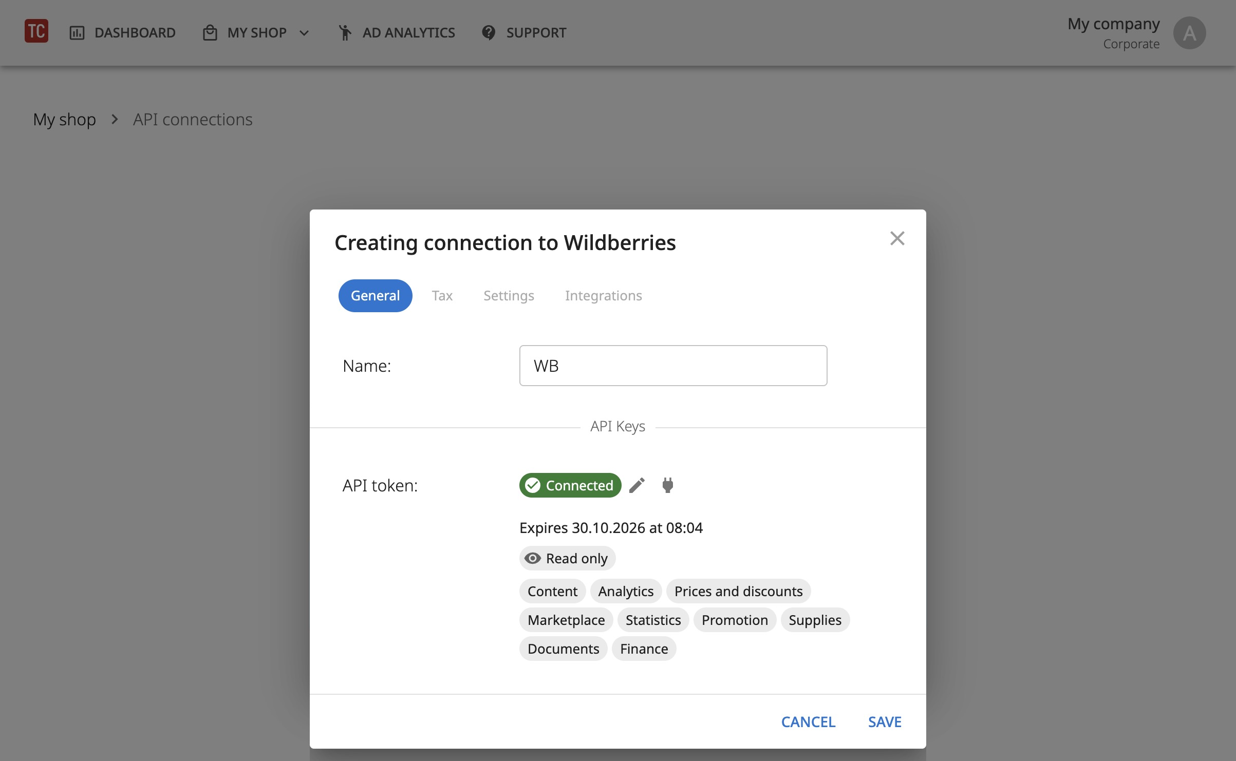 Token successfully verified