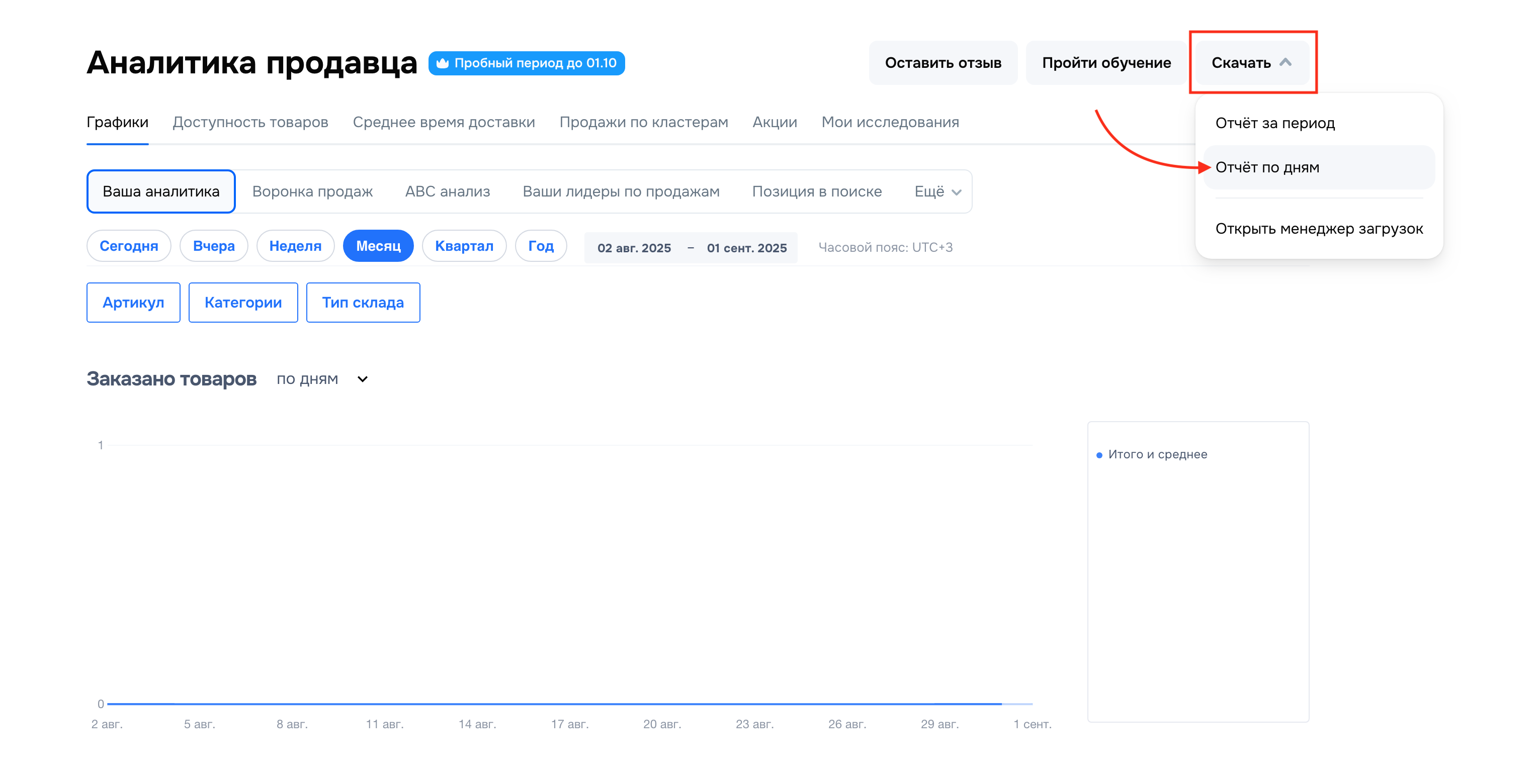 Скачать – По дням