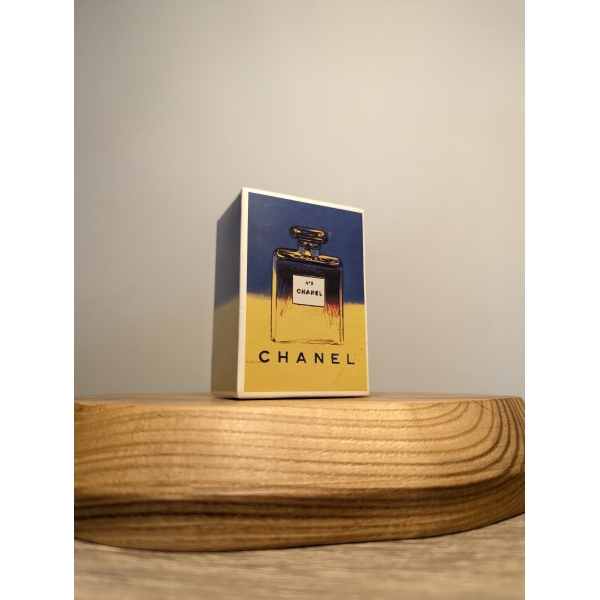 Духи Chanel № 5 7,5 мл Andy Warhol винтаж 1997 года сплэш в слюде