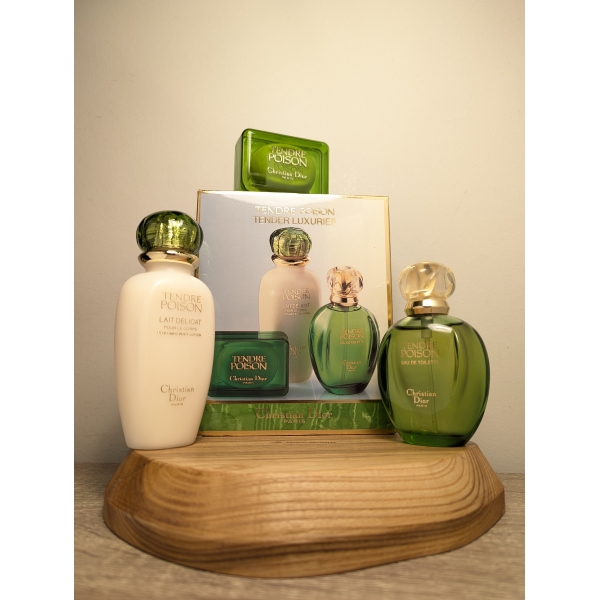 Подарочный набор Christian Dior Tendre Poison EDT 50 мл, лосьон, мыло винтаж 1996 года