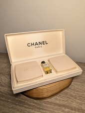 Набор Chanel № 5 EDT 4 мл + 2 мыла по 76 г винтаж 1990-х годов