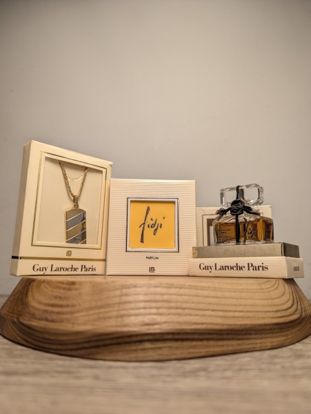 Набор духи Guy Laroche Fidji 7 мл винтаж 1984 года сплэш пломба + кулон