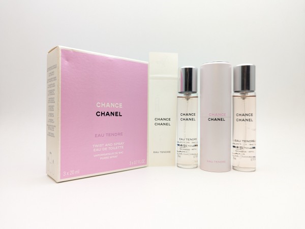 Туалетная вода Chanel Chance Eau Tendre EDT 3x20 мл 2012 года спрей