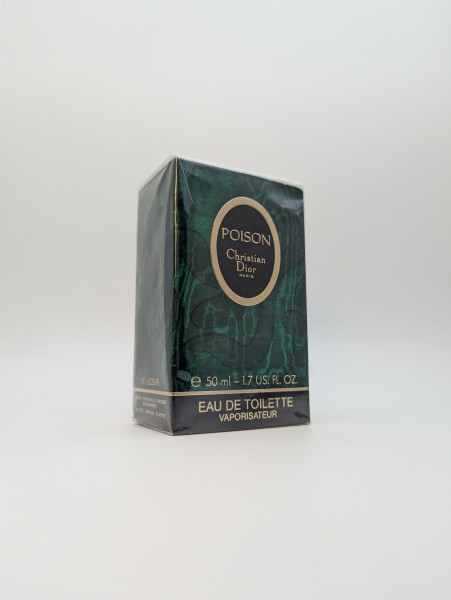 Туалетная вода Christian Dior Poison EDT 50 мл винтаж 1989 года спрей в слюде