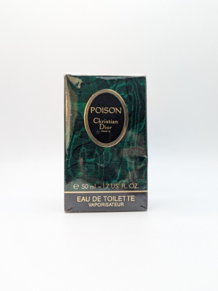 Туалетная вода Christian Dior Poison EDT 50 мл винтаж 1989 года спрей в слюде