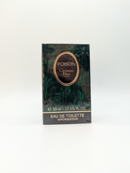 Туалетная вода Christian Dior Poison EDT 50 мл винтаж 1993 года спрей в слюде