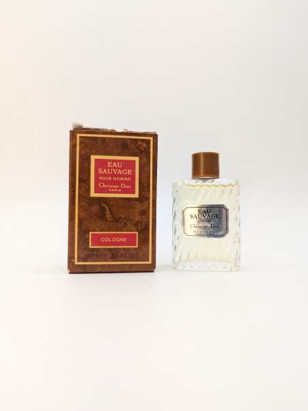 Одеколон Christian Dior Eau Sauvage EDC 10 мл винтаж 1980-х годов сплэш