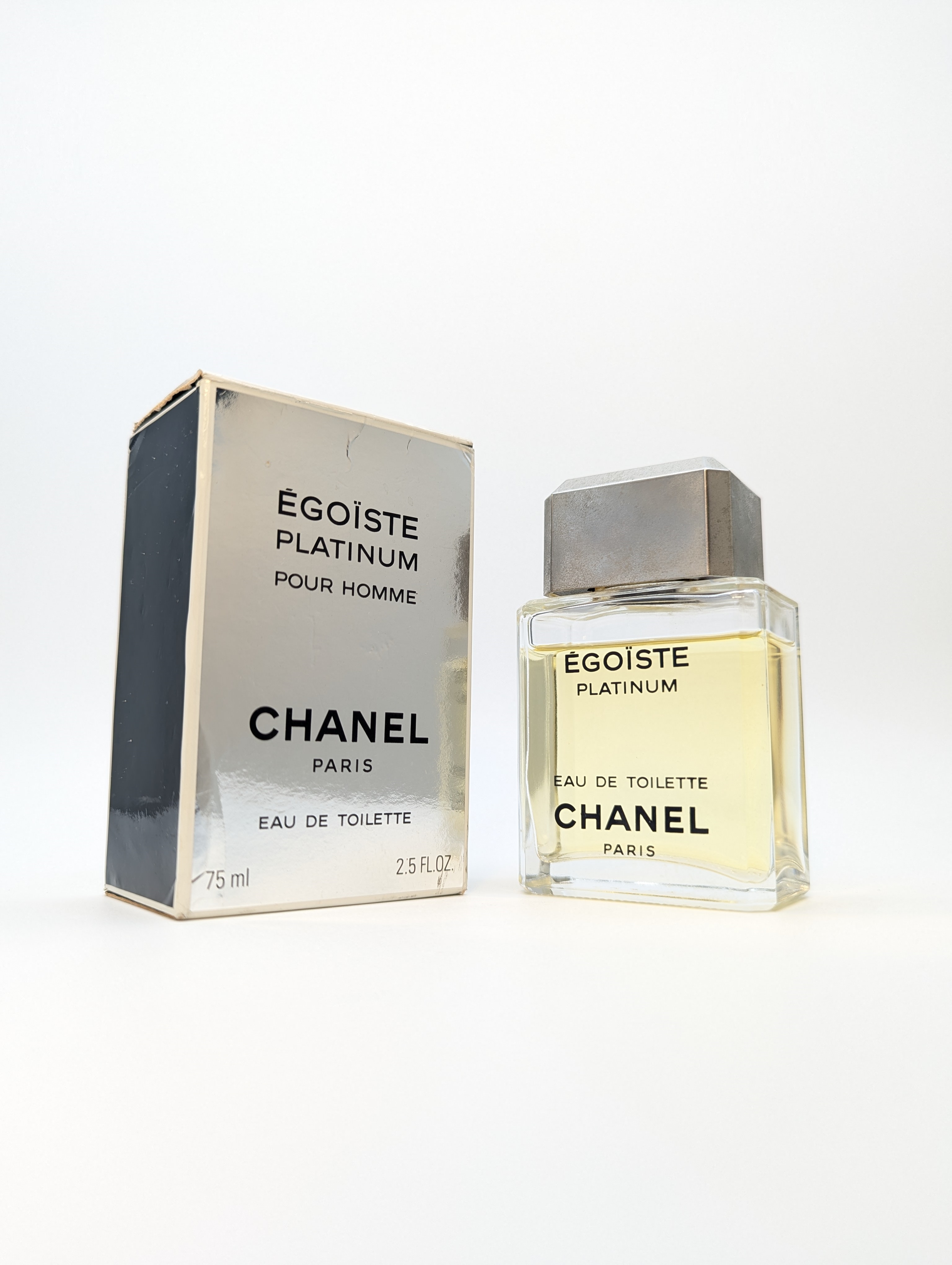 Туалетная вода Chanel Egoiste Platinum EDT 75 мл винтаж 1994 года сплэш