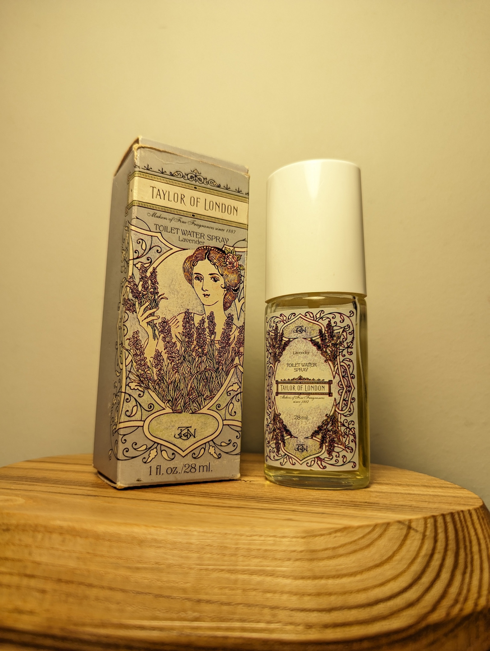 Духи Taylor of London Lavender — винтажный флакон