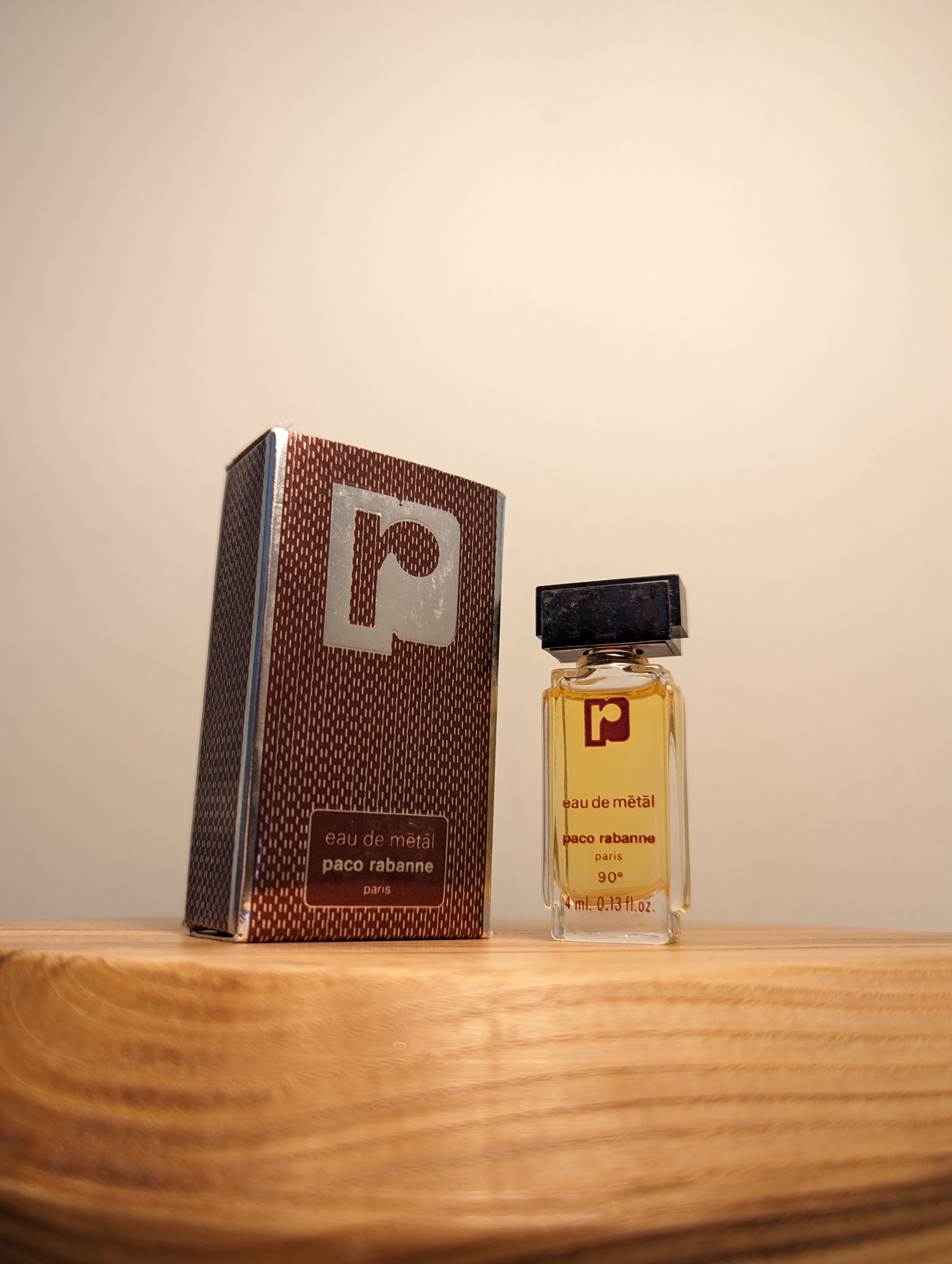 Духи Paco Rabanne Eau de Metal — винтажный флакон