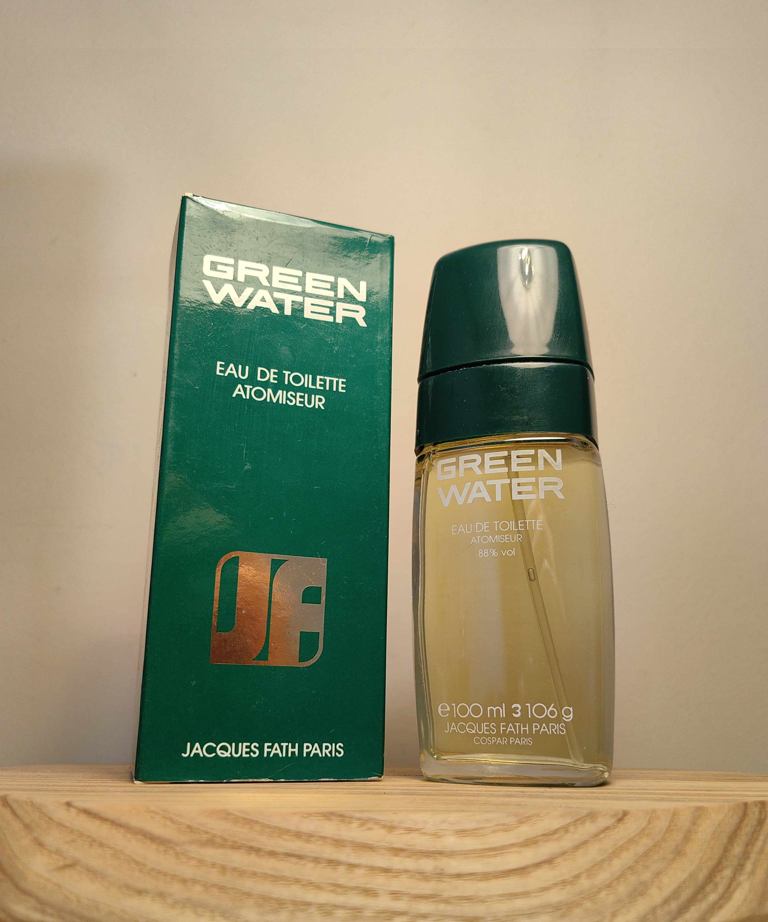 Духи Jacques Fath Green Water — винтажный флакон