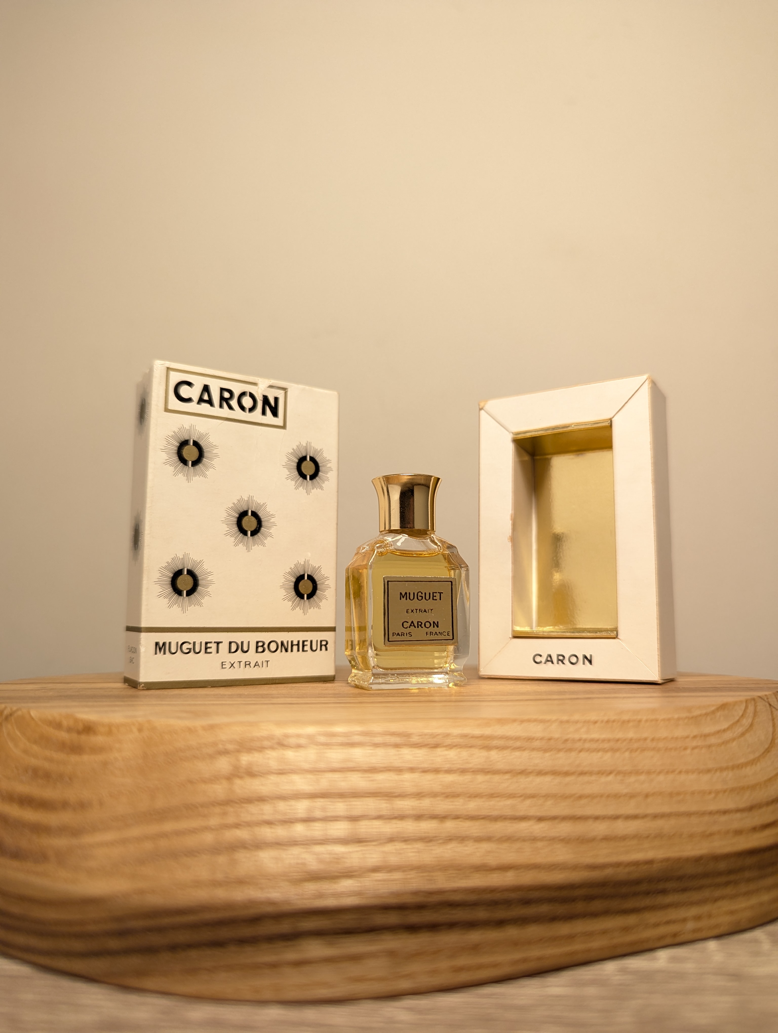 Духи Caron Muguet du Bonheur — винтажный флакон