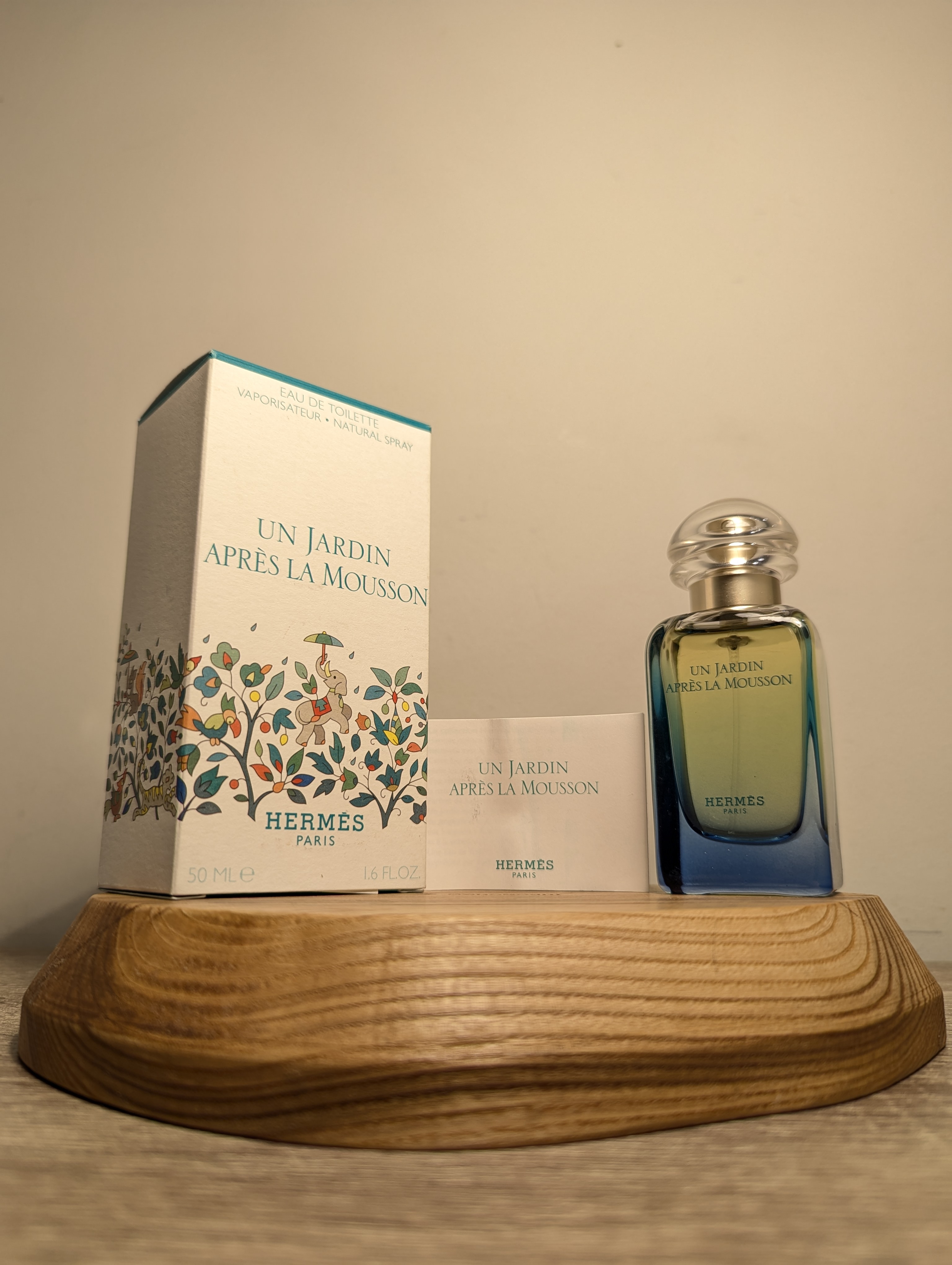 Духи Hermes Un Jardin Apres la Mousson — винтажный флакон