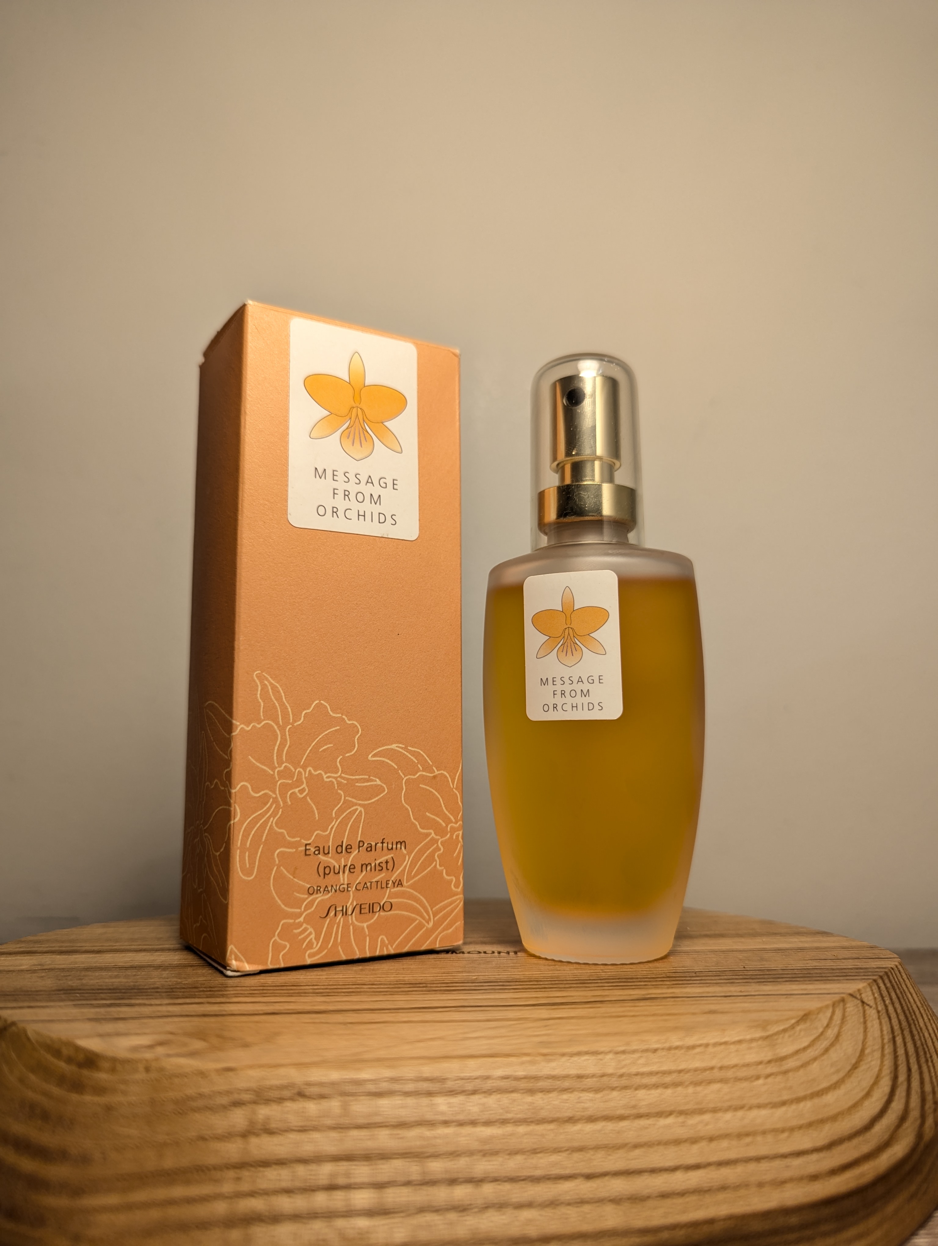 Духи Shiseido Message from Orchids Orange Cattleya — винтажный флакон