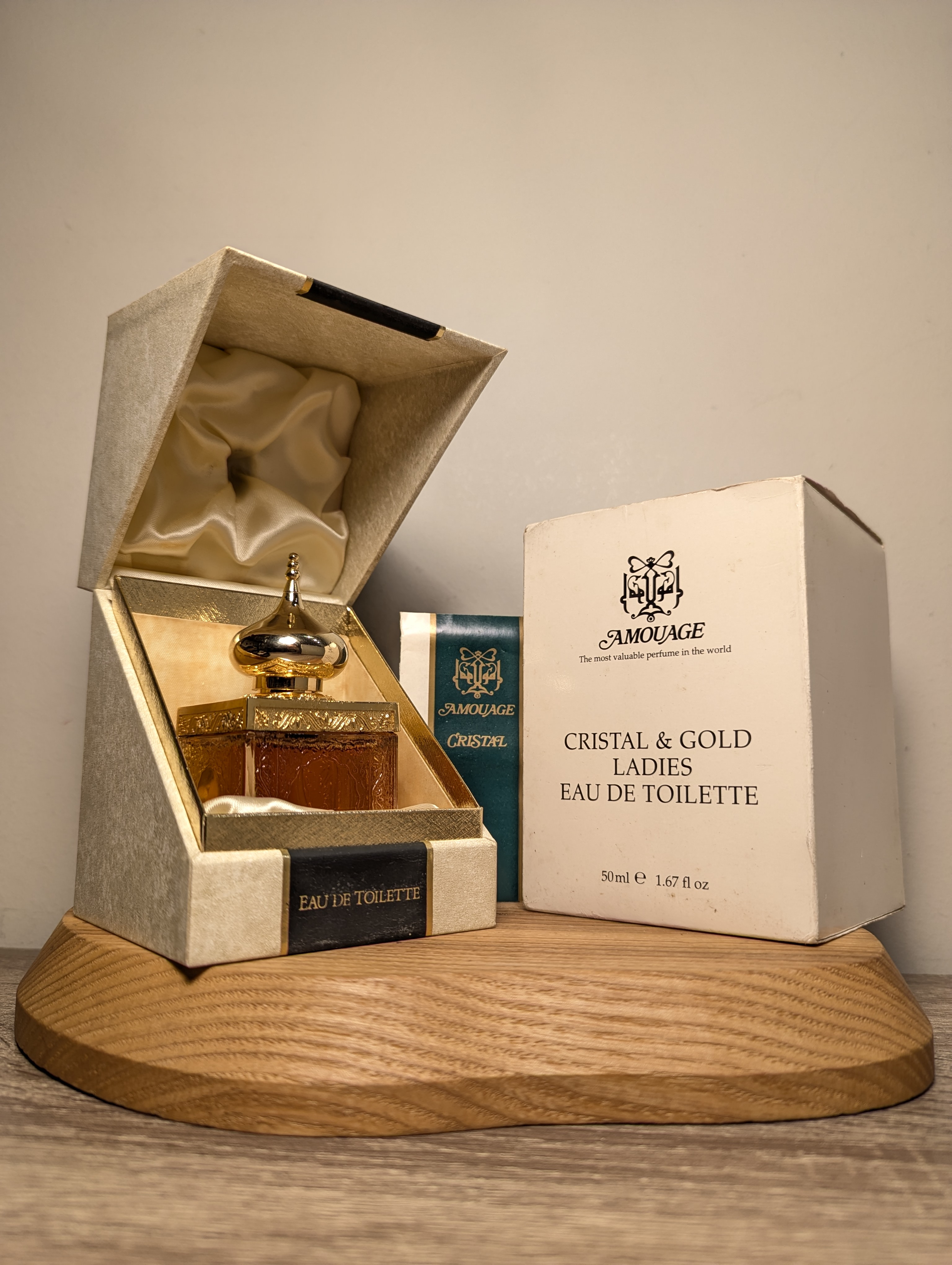 Духи Amouage Cristal & Gold — винтажный флакон