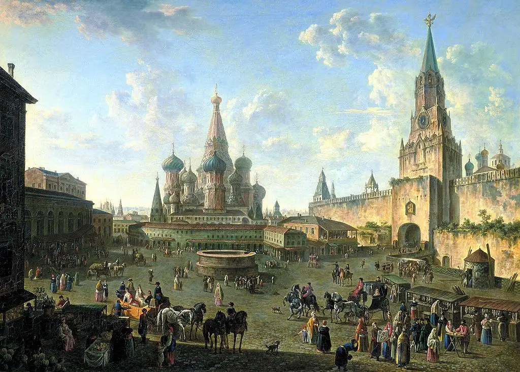 Ф. Я. Алексеев «Красная площадь в Москве», 1801