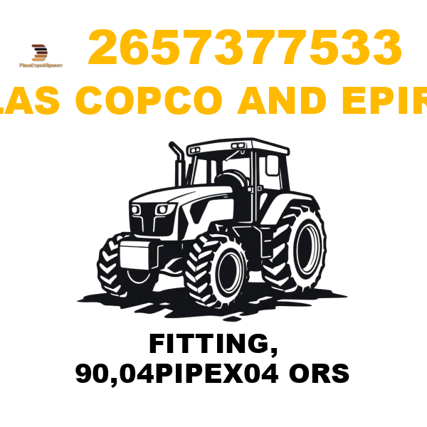 Atlas Copco && Epiroc 265-7377533 - FITTING, 90,04PIPEX04 ORS