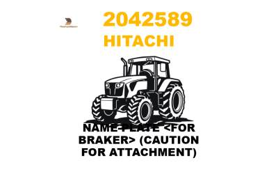 NAME-PLATE <FOR BRAKER> (CAUTION FOR ATTACHMENT)