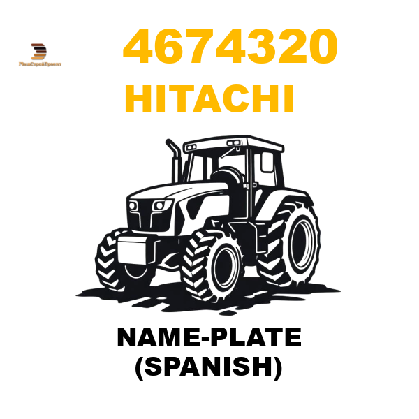 Hitachi 467-4320 - NAME-PLATE (SPANISH) Hitachi 467-4320 - NAME-PLATE (SPANISH)