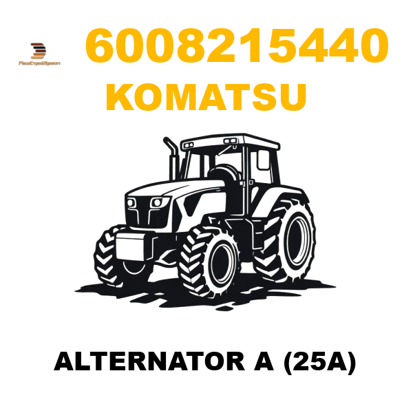 Komatsu 600--821-5440 - ALTERNATOR A (25A) Komatsu 600--821-5440 - ALTERNATOR A (25A)