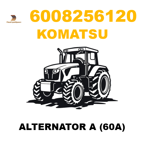 Komatsu 600--825-6120 - ALTERNATOR A (60A) Komatsu 600--825-6120 - ALTERNATOR A (60A)