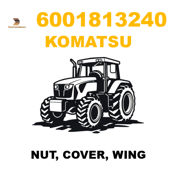 Komatsu 600-1-81-3240 - NUT, COVER, WING Komatsu 600-1-81-3240 - NUT, COVER, WING