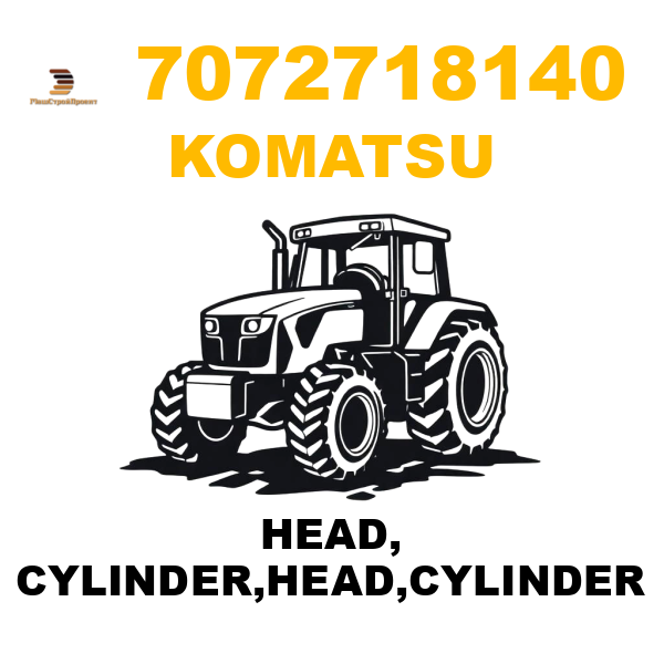 Komatsu 707--27-18140 - HEAD, CYLINDER,HEAD,CYLINDER Komatsu 707--27-18140 - HEAD, CYLINDER,HEAD,CYLINDER
