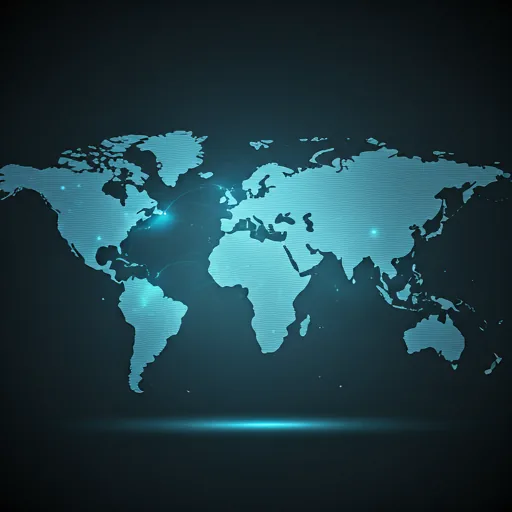 World Map Grid