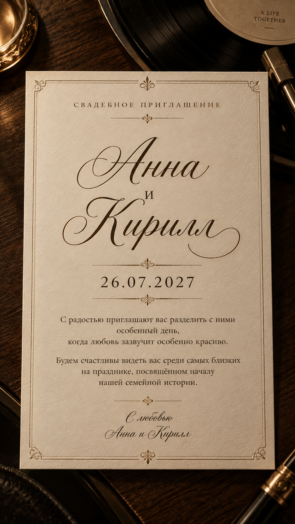 Открытка-приглашение