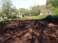 Подсыпка низкого участка и планирование