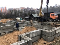 Монтаж фундамента
